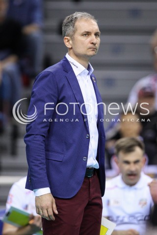  17.04.2016 KRAKOW <br />SIATKOWKA MEZCZYZN LIGA MISTRZOW FINAL FOUR 2016 CHAMPIONS LEAGUE <br />2016 CEV DenizBank Volleyball Men Champions League Final Four season 2015/2016<br />MECZ O 3. MIEJSCE Third place match <br />MECZ ASSECO RESOVIA RZESZOW - CUCINE LUBE CIVITANOVA <br />N/Z ANDRZEJ KOWAL - I TRENER ( HEAD COACH ) SYLWETKA <br /> 