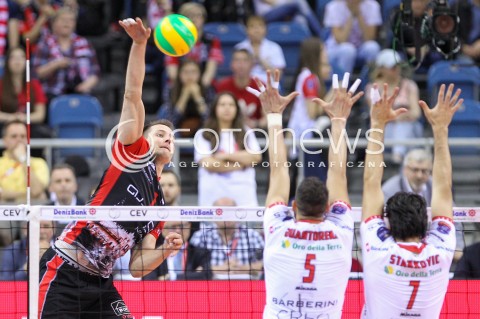  17.04.2016 KRAKOW <br />SIATKOWKA MEZCZYZN LIGA MISTRZOW FINAL FOUR 2016 CHAMPIONS LEAGUE <br />2016 CEV DenizBank Volleyball Men Champions League Final Four season 2015/2016<br />MECZ O 3. MIEJSCE Third place match <br />MECZ ASSECO RESOVIA RZESZOW - CUCINE LUBE CIVITANOVA <br />N/Z BARTOSZ KUREK <br /> 