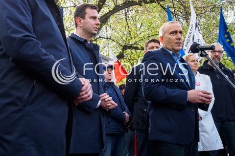  20.04.2016 WARSZAWA<br /> KONFERENCJA LIDEROW OPOZYCJI W SPRAWIE MARSZU 7 MAJA<br /> N/Z GRZEGORZ SCHETYNA WLADYSLAW KOSINIAK KAMYSZ<br />  