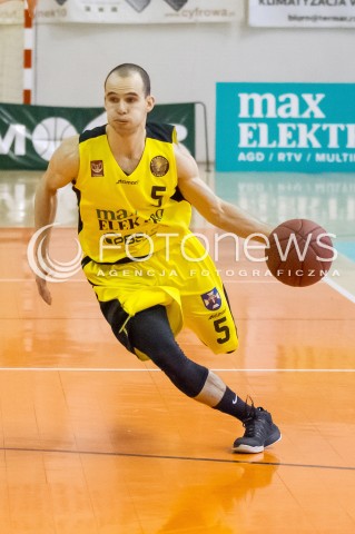  23.04.2016 RZESZOW <br />
KOSZYKOWKA 1 LIGA MEZCZYZN<br />
MECZ MAX ELEKTRO SOKOL LANCUT - LEGIA WARSZAWA <br />
N/Z MARCIN PLAWUCKI SYLWETKA <br />
 