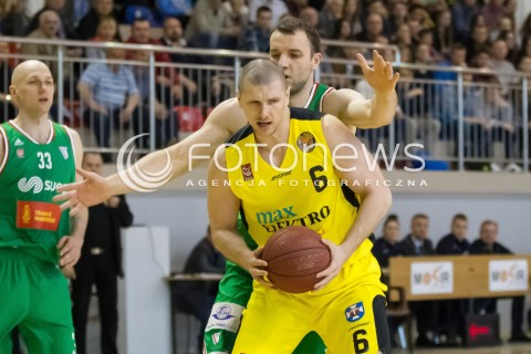  23.04.2016 RZESZOW <br />
KOSZYKOWKA 1 LIGA MEZCZYZN<br />
MECZ MAX ELEKTRO SOKOL LANCUT - LEGIA WARSZAWA <br />
N/Z RAFAL KULIKOWSKI MARCEL WILCZEK <br />
 