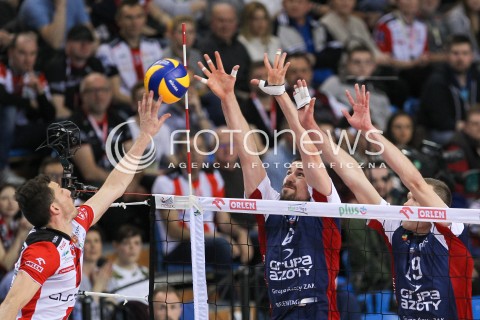  26.04.2016 RZESZOW<br />SIATKOWKA PLUSLIGA 2015/2016 MEN VOLLEYBALL POLAND POLISH PLUS LIGA LEAGUE SEASON 2015/2016 FINAL MATCH - MECZ NR 3<br />MECZ ASSECO RESOVIA RZESZOW - ZAKSA KEDZIERZYN KOZLE<br />N/Z DAWID KONARSKI OLIEG ACHREM ( ALEH AKHREM ) <br /> 