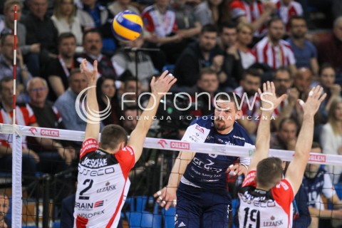  26.04.2016 RZESZOW<br />SIATKOWKA PLUSLIGA 2015/2016 MEN VOLLEYBALL POLAND POLISH PLUS LIGA LEAGUE SEASON 2015/2016 FINAL MATCH - MECZ NR 3<br />MECZ ASSECO RESOVIA RZESZOW - ZAKSA KEDZIERZYN KOZLE<br />N/Z DAWID KONARSKI <br /> 