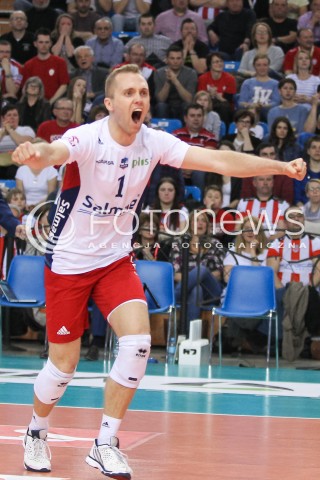  26.04.2016 RZESZOW<br />SIATKOWKA PLUSLIGA 2015/2016 MEN VOLLEYBALL POLAND POLISH PLUS LIGA LEAGUE SEASON 2015/2016 FINAL MATCH - MECZ NR 3<br />MECZ ASSECO RESOVIA RZESZOW - ZAKSA KEDZIERZYN KOZLE<br />N/Z PAWEL ZATORSKI RADOSC EMOCJE SYLWETKA <br /> 