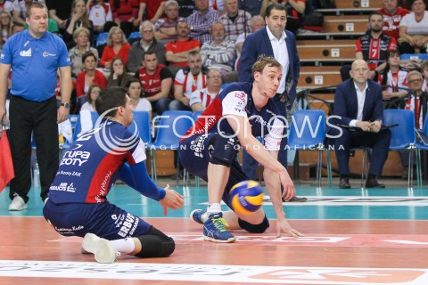  26.04.2016 RZESZOW<br />SIATKOWKA PLUSLIGA 2015/2016 MEN VOLLEYBALL POLAND POLISH PLUS LIGA LEAGUE SEASON 2015/2016 FINAL MATCH - MECZ NR 3<br />MECZ ASSECO RESOVIA RZESZOW - ZAKSA KEDZIERZYN KOZLE<br />N/Z SAM DEROO KEVIN TILLIE <br /> 