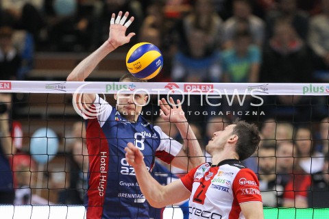  26.04.2016 RZESZOW<br />SIATKOWKA PLUSLIGA 2015/2016 MEN VOLLEYBALL POLAND POLISH PLUS LIGA LEAGUE SEASON 2015/2016 FINAL MATCH - MECZ NR 3<br />MECZ ASSECO RESOVIA RZESZOW - ZAKSA KEDZIERZYN KOZLE<br />N/Z JURIJ GLADYR OLIEG ACHREM ( ALEH AKHREM ) <br /> 