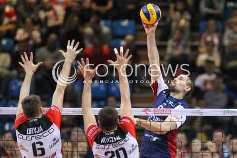  26.04.2016 RZESZOW<br />SIATKOWKA PLUSLIGA 2015/2016 MEN VOLLEYBALL POLAND POLISH PLUS LIGA LEAGUE SEASON 2015/2016 FINAL MATCH - MECZ NR 3<br />MECZ ASSECO RESOVIA RZESZOW - ZAKSA KEDZIERZYN KOZLE<br />N/Z DAWID KONARSKI <br /> 