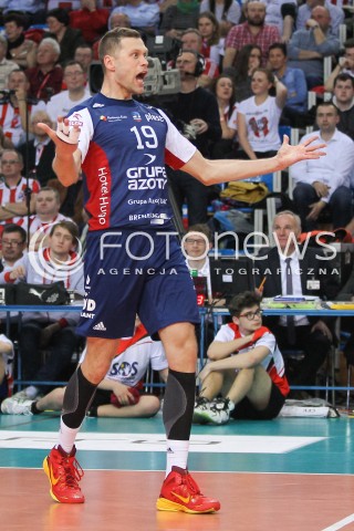 26.04.2016 RZESZOW<br />SIATKOWKA PLUSLIGA 2015/2016 MEN VOLLEYBALL POLAND POLISH PLUS LIGA LEAGUE SEASON 2015/2016 FINAL MATCH - MECZ NR 3<br />MECZ ASSECO RESOVIA RZESZOW - ZAKSA KEDZIERZYN KOZLE<br />N/Z PATRYK CZARNOWSKI RADOSC EMOCJE SYLWETKA <br /> 
