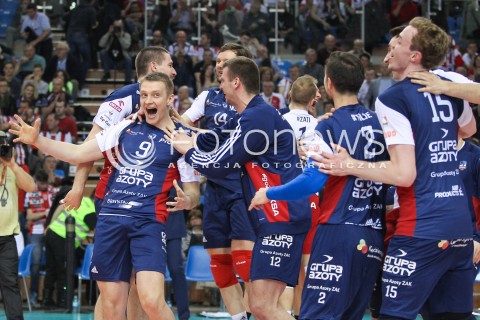  26.04.2016 RZESZOW<br />SIATKOWKA PLUSLIGA 2015/2016 MEN VOLLEYBALL POLAND POLISH PLUS LIGA LEAGUE SEASON 2015/2016 FINAL MATCH - MECZ NR 3<br />MECZ ASSECO RESOVIA RZESZOW - ZAKSA KEDZIERZYN KOZLE<br />N/Z LUKASZ WISNIEWSKI GRZEGORZ BOCIEK RADOSC EMOCJE <br /> 