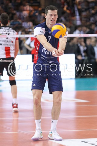  26.04.2016 RZESZOW<br />SIATKOWKA PLUSLIGA 2015/2016 MEN VOLLEYBALL POLAND POLISH PLUS LIGA LEAGUE SEASON 2015/2016 FINAL MATCH - MECZ NR 3<br />MECZ ASSECO RESOVIA RZESZOW - ZAKSA KEDZIERZYN KOZLE<br />N/Z RAFAL BUSZEK SYLWETKA <br /> 