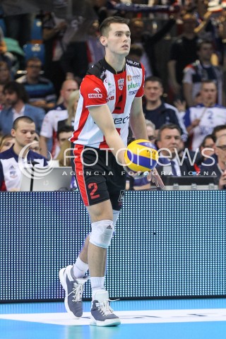  26.04.2016 RZESZOW<br />SIATKOWKA PLUSLIGA 2015/2016 MEN VOLLEYBALL POLAND POLISH PLUS LIGA LEAGUE SEASON 2015/2016 FINAL MATCH - MECZ NR 3<br />MECZ ASSECO RESOVIA RZESZOW - ZAKSA KEDZIERZYN KOZLE<br />N/Z THOMAS JAESCHKE SYLWETKA <br /> 