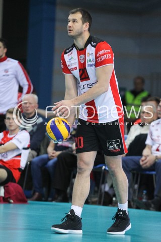  26.04.2016 RZESZOW<br />SIATKOWKA PLUSLIGA 2015/2016 MEN VOLLEYBALL POLAND POLISH PLUS LIGA LEAGUE SEASON 2015/2016 FINAL MATCH - MECZ NR 3<br />MECZ ASSECO RESOVIA RZESZOW - ZAKSA KEDZIERZYN KOZLE<br />N/Z DOMINIK WITCZAK SYLWETKA <br /> 
