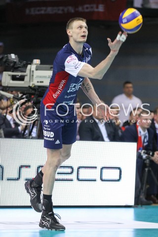  26.04.2016 RZESZOW<br />SIATKOWKA PLUSLIGA 2015/2016 MEN VOLLEYBALL POLAND POLISH PLUS LIGA LEAGUE SEASON 2015/2016 FINAL MATCH - MECZ NR 3<br />MECZ ASSECO RESOVIA RZESZOW - ZAKSA KEDZIERZYN KOZLE<br />N/Z JURIJ GLADYR SYLWETKA <br /> 