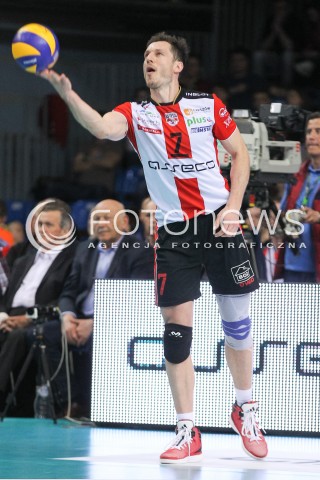  26.04.2016 RZESZOW<br />SIATKOWKA PLUSLIGA 2015/2016 MEN VOLLEYBALL POLAND POLISH PLUS LIGA LEAGUE SEASON 2015/2016 FINAL MATCH - MECZ NR 3<br />MECZ ASSECO RESOVIA RZESZOW - ZAKSA KEDZIERZYN KOZLE<br />N/Z OLIEG ACHREM ( ALEH AKHREM ) SYLWETKA <br /> 