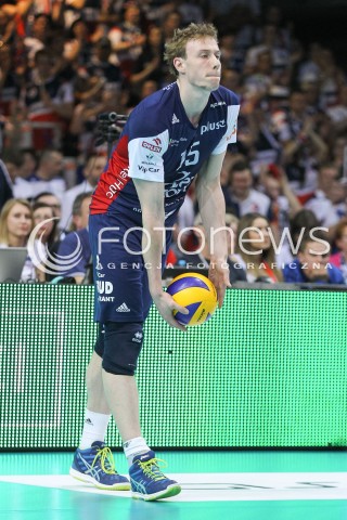  26.04.2016 RZESZOW<br />SIATKOWKA PLUSLIGA 2015/2016 MEN VOLLEYBALL POLAND POLISH PLUS LIGA LEAGUE SEASON 2015/2016 FINAL MATCH - MECZ NR 3<br />MECZ ASSECO RESOVIA RZESZOW - ZAKSA KEDZIERZYN KOZLE<br />N/Z SAM DEROO SYLWETKA <br /> 