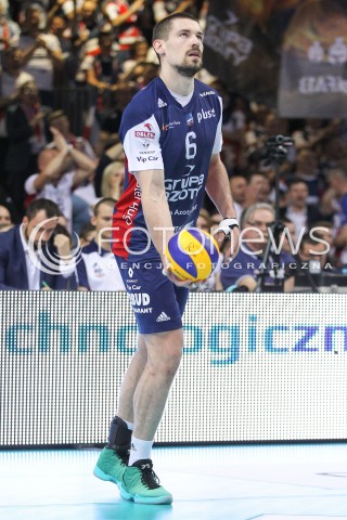  26.04.2016 RZESZOW<br />SIATKOWKA PLUSLIGA 2015/2016 MEN VOLLEYBALL POLAND POLISH PLUS LIGA LEAGUE SEASON 2015/2016 FINAL MATCH - MECZ NR 3<br />MECZ ASSECO RESOVIA RZESZOW - ZAKSA KEDZIERZYN KOZLE<br />N/Z DAWID KONARSKI SYLWETKA <br /> 