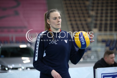  28.04.2016 LODZ SIATKOWKA ORLEN LIGA DRUGA RUNDA PLAY OFF SEZON 2015/2016 <br />
BEEF MASTER BUDOWLANI LODZ - POLSKI CUKIER MUSZYNIANKA ENEA <br />
N/Z EWELINA BRZEZINSKA SYLWETKA<br />
 