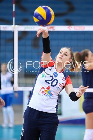  28.04.2016 LODZ SIATKOWKA ORLEN LIGA DRUGA RUNDA PLAY OFF SEZON 2015/2016 <br />
BEEF MASTER BUDOWLANI LODZ - POLSKI CUKIER MUSZYNIANKA ENEA <br />
N/Z MARTYNA GRAJBER SYLWETKA<br />
 