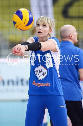 28.04.2016 LODZ SIATKOWKA ORLEN LIGA DRUGA RUNDA PLAY OFF SEZON 2015/2016 <br />
BEEF MASTER BUDOWLANI LODZ - POLSKI CUKIER MUSZYNIANKA ENEA <br />
N/Z NATALIA SKRZYPKOWSKA SYLWETKA<br />
 