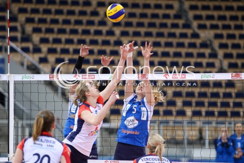  28.04.2016 LODZ SIATKOWKA ORLEN LIGA DRUGA RUNDA PLAY OFF SEZON 2015/2016 <br />
BEEF MASTER BUDOWLANI LODZ - POLSKI CUKIER MUSZYNIANKA ENEA <br />
N/Z HEIKE BEIER MAJA SAVIC<br />
 