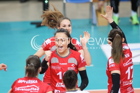  29.04.2016 RZESZOW<br />SIATKOWKA ORLEN LIGA 2015/2016 WOMEN VOLLEYBALL POLAND POLISH ORLENLIGA LEAGUE SEASON 2015/2016<br />MECZ DEVELOPRES SKYRES RZESZOW - KSZO OSTROWIEC <br />N/Z VESELA BONCHEVA EWA SLIWINSKA RADOSC EMOCJE <br /> 