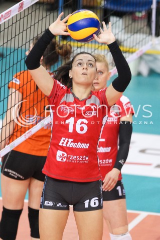  29.04.2016 RZESZOW<br />SIATKOWKA ORLEN LIGA 2015/2016 WOMEN VOLLEYBALL POLAND POLISH ORLENLIGA LEAGUE SEASON 2015/2016<br />MECZ DEVELOPRES SKYRES RZESZOW - KSZO OSTROWIEC <br />N/Z VESELA BONCHEVA SYLWETKA <br /> 