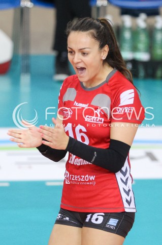  29.04.2016 RZESZOW<br />SIATKOWKA ORLEN LIGA 2015/2016 WOMEN VOLLEYBALL POLAND POLISH ORLENLIGA LEAGUE SEASON 2015/2016<br />MECZ DEVELOPRES SKYRES RZESZOW - KSZO OSTROWIEC <br />N/Z VESELA BONCHEVA RADOSC EMOCJE SYLWETKA <br /> 