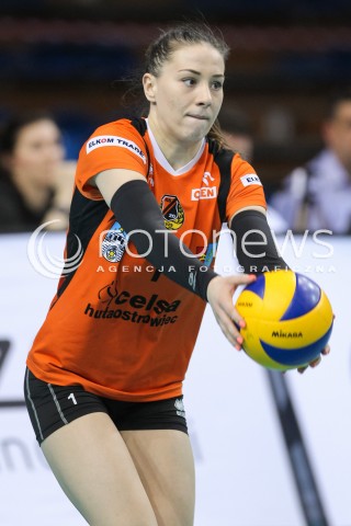  29.04.2016 RZESZOW<br />SIATKOWKA ORLEN LIGA 2015/2016 WOMEN VOLLEYBALL POLAND POLISH ORLENLIGA LEAGUE SEASON 2015/2016<br />MECZ DEVELOPRES SKYRES RZESZOW - KSZO OSTROWIEC <br />N/Z ROKSANA BRZOSKA SYLWETKA <br /> 