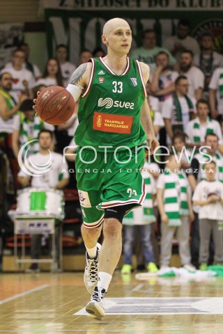  07.05.2016 KROSNO <br />KOSZYKOWKA 1 LIGA MEZCZYZN <br />MECZ FINALOWY O AWANS DO TAURON BASKET LIGI <br />MECZ MIASTO SZKLA KROSNO - LEGIA WARSZAWA <br />N/Z GRZEGORZ KUKIELKA SYLWETKA <br /> 