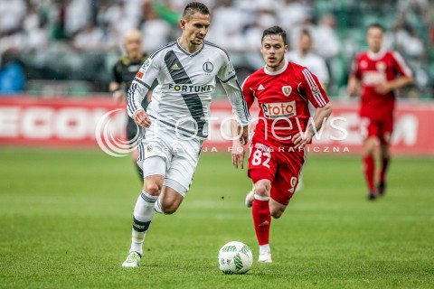  08.05.2016 WARSZAWA PILKA NOZNA <br />FOOTBALL EKSTRAKLASA STADION LEGII<br />MECZ LEGIA WARSZAWA - PIAST GLIWICE<br />N/Z MARTIN BUKATA ARTUR JEDRZEJCZYK<br /> 