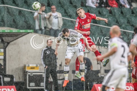  08.05.2016 WARSZAWA PILKA NOZNA <br />FOOTBALL EKSTRAKLASA STADION LEGII<br />MECZ LEGIA WARSZAWA - PIAST GLIWICE<br />N/Z MICHAL KUCHARCZYK BARTOSZ SZELIGA<br /> 