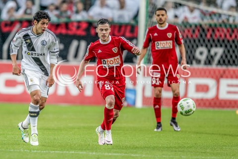  08.05.2016 WARSZAWA PILKA NOZNA <br />FOOTBALL EKSTRAKLASA STADION LEGII<br />MECZ LEGIA WARSZAWA - PIAST GLIWICE<br />N/Z GUILHERME MARTIN BUKATA<br /> 