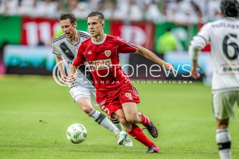  08.05.2016 WARSZAWA PILKA NOZNA <br />FOOTBALL EKSTRAKLASA STADION LEGII<br />MECZ LEGIA WARSZAWA - PIAST GLIWICE<br />N/Z MARCIN PIETROWSKI KASPER HAMALAINEN<br /> 
