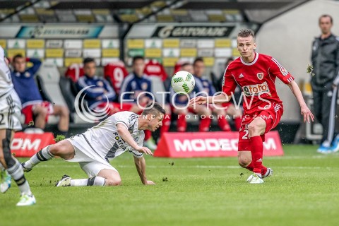  08.05.2016 WARSZAWA PILKA NOZNA <br />FOOTBALL EKSTRAKLASA STADION LEGII<br />MECZ LEGIA WARSZAWA - PIAST GLIWICE<br />N/Z MARCIN PIETROWSKI KASPER HAMALAINEN<br /> 