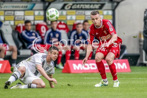  08.05.2016 WARSZAWA PILKA NOZNA <br />FOOTBALL EKSTRAKLASA STADION LEGII<br />MECZ LEGIA WARSZAWA - PIAST GLIWICE<br />N/Z MARCIN PIETROWSKI KASPER HAMALAINEN<br /> 