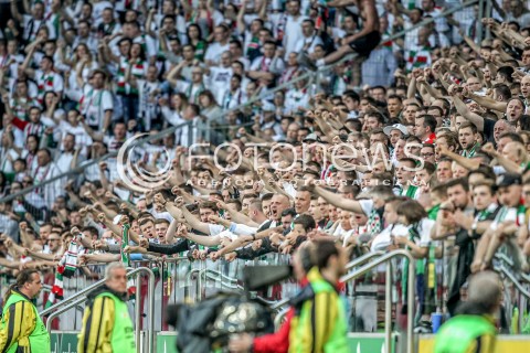  08.05.2016 WARSZAWA PILKA NOZNA <br />FOOTBALL EKSTRAKLASA STADION LEGII<br />MECZ LEGIA WARSZAWA - PIAST GLIWICE<br />N/Z DOPING EMOCJE KIBICE LEGII WARSZAWY<br /> 