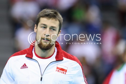  17.05.2016 KRAKOW (TAURON ARENA) <br />XIV MEMORIAL HUBERTA JERZEGO WAGNERA <br />MECZ POLSKA - BULGARIA ( MATCH POLAND - BULGARIA ) <br />N/Z MICHAL KUBIAK ROZGRZEWKA SYLWETKA <br /> 