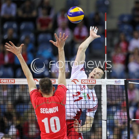  17.05.2016 KRAKOW (TAURON ARENA) <br />XIV MEMORIAL HUBERTA JERZEGO WAGNERA <br />MECZ POLSKA - BULGARIA ( MATCH POLAND - BULGARIA ) <br />N/Z RAFAL BUSZEK<br /> 