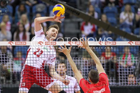  17.05.2016 KRAKOW (TAURON ARENA) <br />XIV MEMORIAL HUBERTA JERZEGO WAGNERA <br />MECZ POLSKA - BULGARIA ( MATCH POLAND - BULGARIA ) <br />N/Z MATEUSZ BIENIEK <br /> 