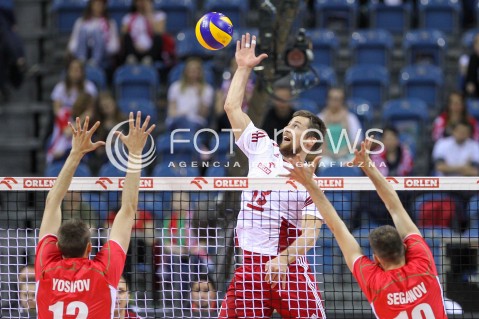  17.05.2016 KRAKOW (TAURON ARENA) <br />XIV MEMORIAL HUBERTA JERZEGO WAGNERA <br />MECZ POLSKA - BULGARIA ( MATCH POLAND - BULGARIA ) <br />N/Z MICHAL KUBIAK <br /> 