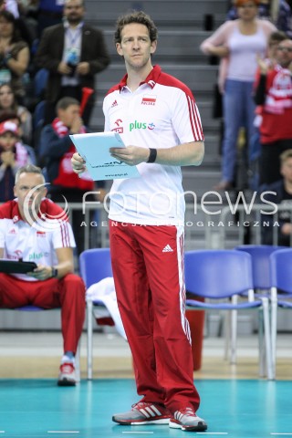  17.05.2016 KRAKOW (TAURON ARENA) <br />XIV MEMORIAL HUBERTA JERZEGO WAGNERA <br />MECZ POLSKA - BULGARIA ( MATCH POLAND - BULGARIA ) <br />N/Z STEPHANE ANTIGA - I TRENER ( HEAD COACH ) SYLWETKA <br /> 