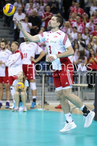  17.05.2016 KRAKOW (TAURON ARENA) <br />XIV MEMORIAL HUBERTA JERZEGO WAGNERA <br />MECZ POLSKA - BULGARIA ( MATCH POLAND - BULGARIA ) <br />N/Z DAWID KONARSKI SYLWETKA <br /> 