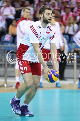  17.05.2016 KRAKOW (TAURON ARENA) <br />XIV MEMORIAL HUBERTA JERZEGO WAGNERA <br />MECZ POLSKA - BULGARIA ( MATCH POLAND - BULGARIA ) <br />N/Z GRZEGORZ LOMACZ SYLWETKA <br /> 