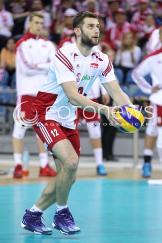  17.05.2016 KRAKOW (TAURON ARENA) <br />XIV MEMORIAL HUBERTA JERZEGO WAGNERA <br />MECZ POLSKA - BULGARIA ( MATCH POLAND - BULGARIA ) <br />N/Z GRZEGORZ LOMACZ SYLWETKA <br /> 