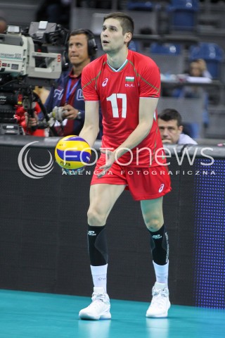  17.05.2016 KRAKOW (TAURON ARENA) <br />XIV MEMORIAL HUBERTA JERZEGO WAGNERA <br />MECZ POLSKA - BULGARIA ( MATCH POLAND - BULGARIA ) <br />N/Z NIKOLAY PENCHEV ( NIKOLAJ PENCZEV ) SYLWETKA  <br /> 