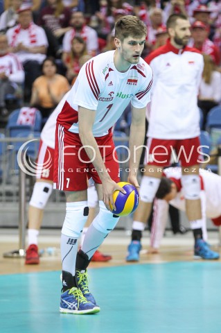  17.05.2016 KRAKOW (TAURON ARENA) <br />XIV MEMORIAL HUBERTA JERZEGO WAGNERA <br />MECZ POLSKA - BULGARIA ( MATCH POLAND - BULGARIA ) <br />N/Z KAROL KLOS SYLWETKA <br /> 