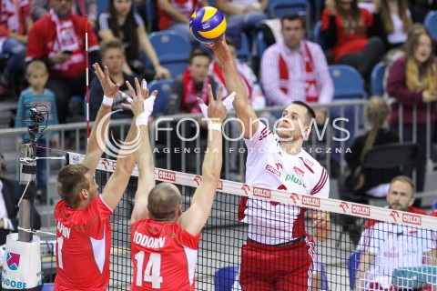  17.05.2016 KRAKOW (TAURON ARENA) <br />XIV MEMORIAL HUBERTA JERZEGO WAGNERA <br />MECZ POLSKA - BULGARIA ( MATCH POLAND - BULGARIA ) <br />N/Z BARTOSZ KUREK <br /> 