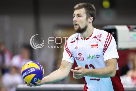  17.05.2016 KRAKOW (TAURON ARENA) <br />XIV MEMORIAL HUBERTA JERZEGO WAGNERA <br />MECZ POLSKA - BULGARIA ( MATCH POLAND - BULGARIA ) <br />N/Z MICHAL KUBIAK SYLWETKA <br /> 