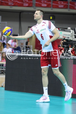  17.05.2016 KRAKOW (TAURON ARENA) <br />XIV MEMORIAL HUBERTA JERZEGO WAGNERA <br />MECZ POLSKA - BULGARIA ( MATCH POLAND - BULGARIA ) <br />N/Z BARTOSZ KUREK SYLWETKA <br /> 