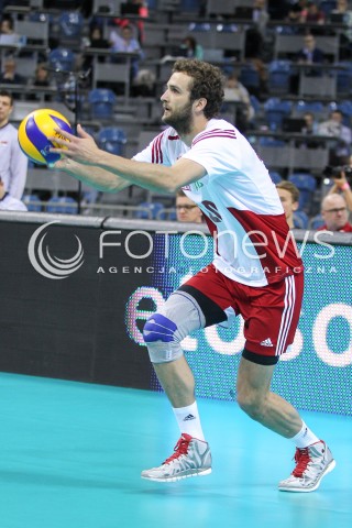  17.05.2016 KRAKOW (TAURON ARENA) <br />XIV MEMORIAL HUBERTA JERZEGO WAGNERA <br />MECZ POLSKA - BULGARIA ( MATCH POLAND - BULGARIA ) <br />N/Z MATEUSZ MIKA SYLWETKA <br /> 